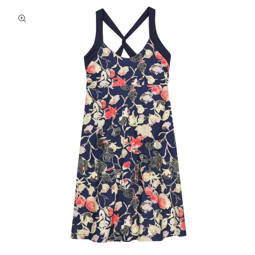 Patagonia Morning Glory Dress Fiery Vines Athletic Athleisure Tank Dress